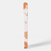 Moderne Eligante Retro Lijn Monogram Case-Mate iPhone Case (Achterkant / Links)