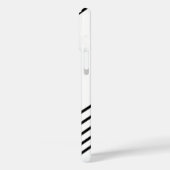 Moderne Eligante Retro Lijn Monogram Case-Mate iPhone Case (Achterkant / Links)