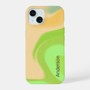 Moderne Eligante Retro Lijn Monogram iPhone 15 Case