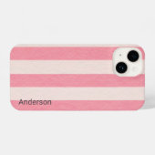 Moderne Eligante Retro Lijn Monogram iPhone Hoesje (Achterkant horizontaal)