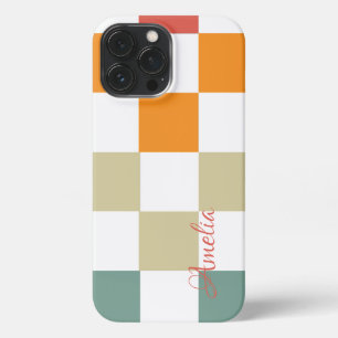 Moderne Eligante Retro Lijn Monogram iPhone 13 Pro Max Hoesje