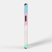 Moderne Eligante Retro Lijn Monogram iPhone Hoesje (Rechterkant)