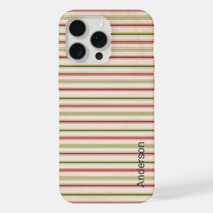 Moderne Eligante Retro Lijn Monogram iPhone 15 Pro Max Case