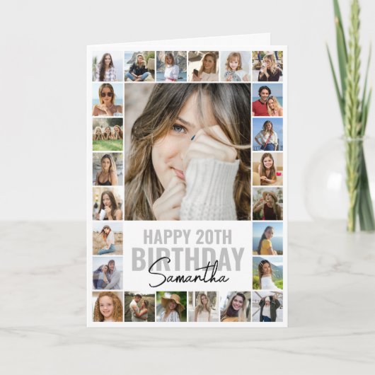 Moderne elke leeftijd aangepaste collage | Foto Ve Kaart (Voorkant)