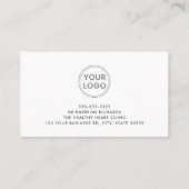 Moderne, elke logo met een aangepaste kleurennaam afsprakenkaartje (Achterkant)