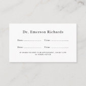 Moderne, elke logo met een aangepaste kleurennaam afsprakenkaartje (Voorkant)