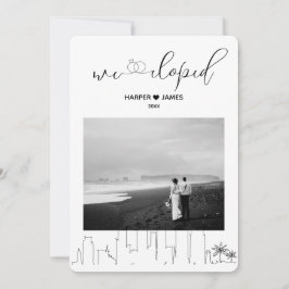 Moderne Elopement Aankondiging | Los Angeles