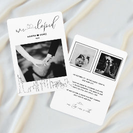 Moderne Elopement Aankondiging | New York
