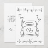 moderne elopement-aankondigingen kaart (Voorkant / Achterkant)