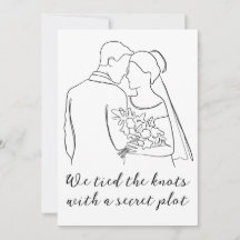 moderne elopement-aankondigingen