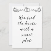 moderne elopement-aankondigingen voor pasgetrouwde kaart (Voorkant)