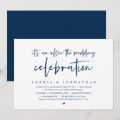 Moderne Elopement, Na de bruiloftsfeest In Kaart (Voorkant / Achterkant)