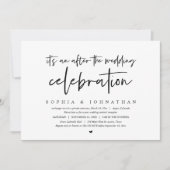 Moderne Elopement, Na de bruiloftsfeest Kaart (Voorkant)
