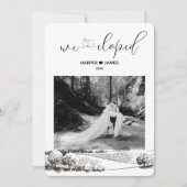 Moderne Elopement Receptie Uitnodigen | Napa Valle Kaart (Voorkant)