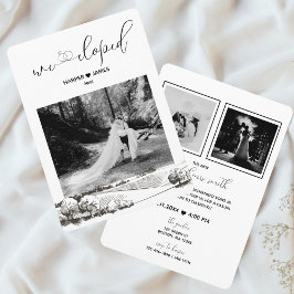 Moderne Elopement Receptie Uitnodigen | Napa Valle Kaart