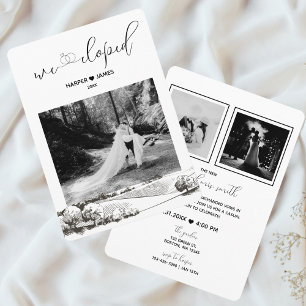 Moderne Elopement Receptie Uitnodigen   Napa Valle Kaart