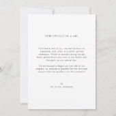 Moderne Elopement We Said Yes Rustieke Trouwfoto Aankondiging (Achterkant)