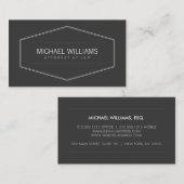  moderne embleem voor advocaten, advocaten visitekaartje (Voorkant / Achterkant)