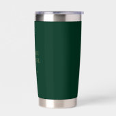 Moderne Emerald Groene en Gouden Chique Bruiloft Geïsoleerde Drinkbeker (Links)
