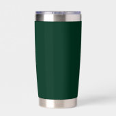 Moderne Emerald Groene en Gouden Chique Bruiloft Geïsoleerde Drinkbeker (Achterkant)