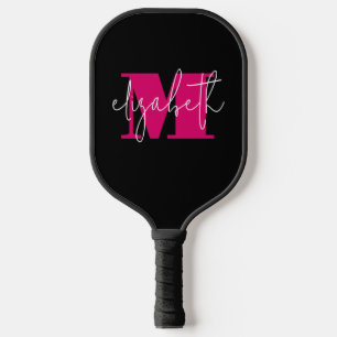 Moderne eminine Monogram Aangepaste naam Pickleball Paddle