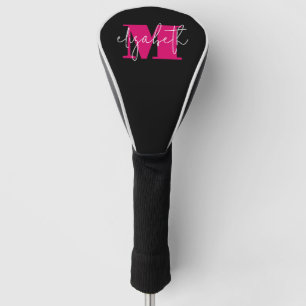 Moderne eminine Monogram op maat Golfheadcover