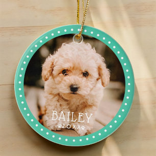 Moderne en afspeelbare Stippen Pet Dog Puppy Paw F Keramisch Ornament