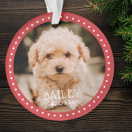 Moderne en afspeelbare Stippen Pet Dog Puppy Paw F Ornament