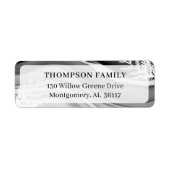 Moderne en artistieke cedar Leaf & Japandi Black I Etiket (Voorkant)