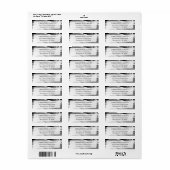 Moderne en artistieke cedar Leaf & Japandi Black I Etiket (Full Sheet)