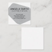 Moderne en artistieke vorm vierkante visitekaartje (Voorkant / Achterkant)