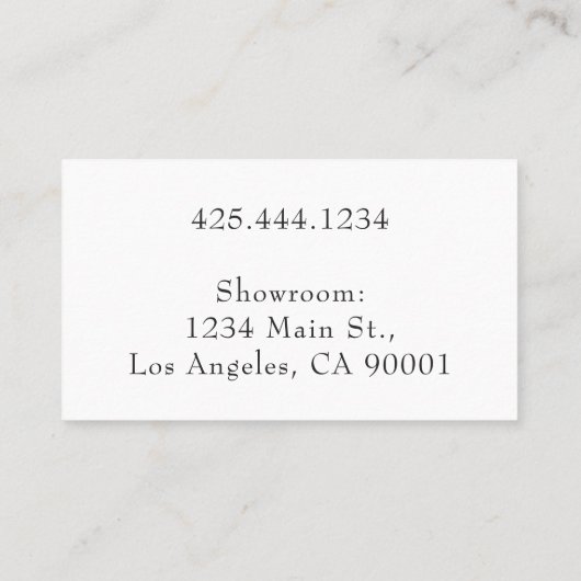 Moderne en artistieke Waterverf Visitekaartje (Achterkant)