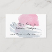 Moderne en artistieke Waterverf Visitekaartje (Voorkant)