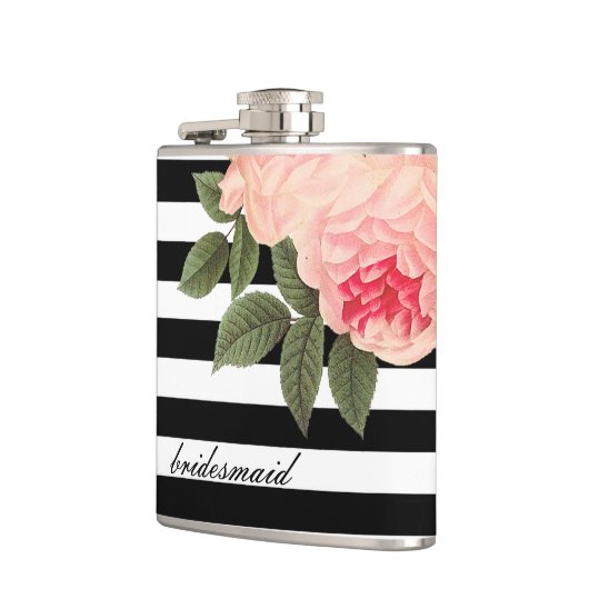 Moderne en chic Bridesmaid Flask Heupfles (Links)
