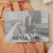 Moderne en chic Huwelijk Dankjewel Ansichtkaart Briefkaart