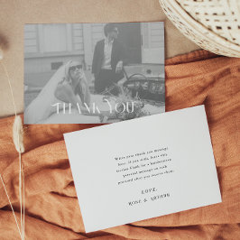 Moderne en chic trouwkaart bedankbriefkaart briefkaart