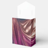 Moderne en Chic-Viva Magenta Turquoise en Goud Bedankdoosjes (Geopend)