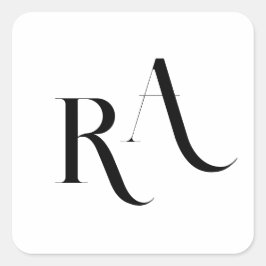 Moderne en chic Wedding Classic Round Sticker