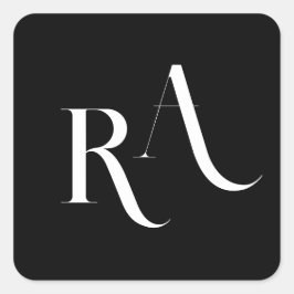 Moderne en chic Wedding Classic Round Sticker