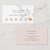 Moderne en chique Flat Loyalty Kaart (Voorkant / Achterkant)