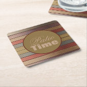 Moderne en decoratieve streep kartonnen onderzetters (Schuin)