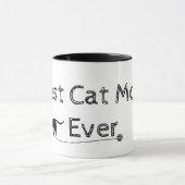 Moderne en eenvoudige beste kattenmoeder ooit mok (Midden)