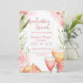 Moderne en eenvoudige bruids brunch uitnodiging (Staand voorkant)
