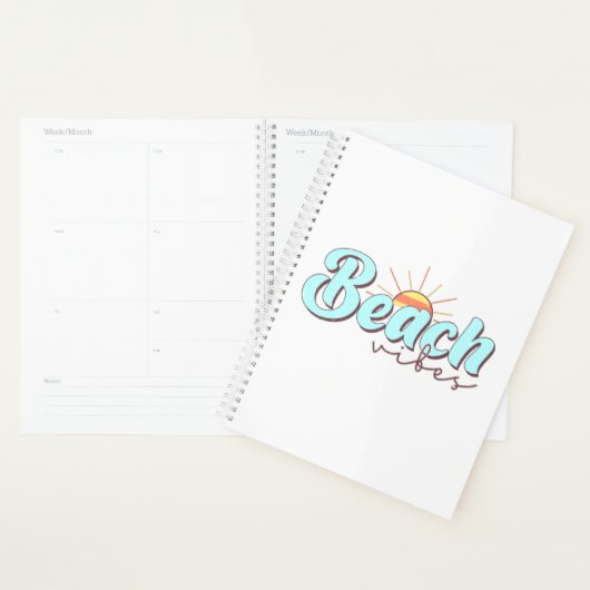 Moderne en eenvoudige buisjes wit planner (Display)