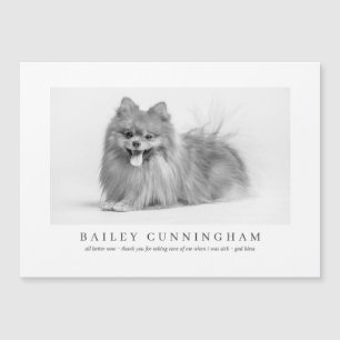 Moderne en eenvoudige foto-Bedankt Vet verpleegkun