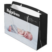 Moderne en eenvoudige foto's groot cadeauzakje (Achterkant Gekanteld)