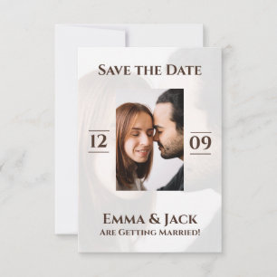 Moderne en eenvoudige foto's slaan de datum op save the date