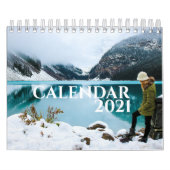 Moderne en eenvoudige grote foto's 2021 kalender (Hoes)