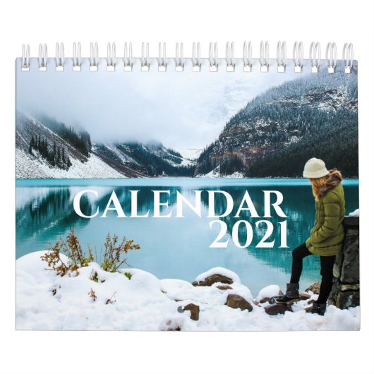 Moderne en eenvoudige grote foto's 2021 kalender (Hoes)