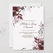 Moderne en eenvoudige Moederdag Brunch uitnodiging (Voorkant)